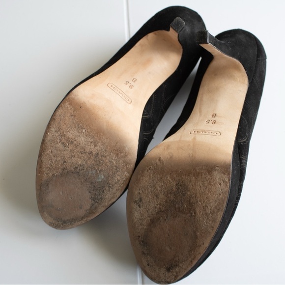 COACH Brigett Pumps Signature C Stylish Black High Heel Women’s Pumps Size 9.5 - Picture 7 of 11